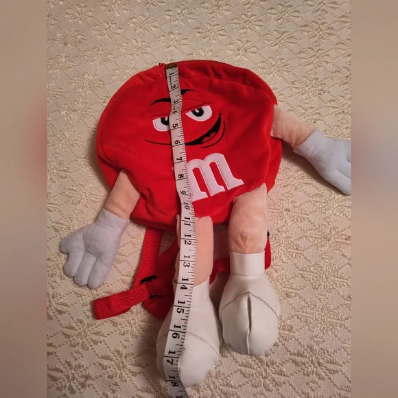 Red M&M Character Backpack - Picture 6 of 9